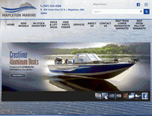 Tablet Screenshot of mapletonmarine.com